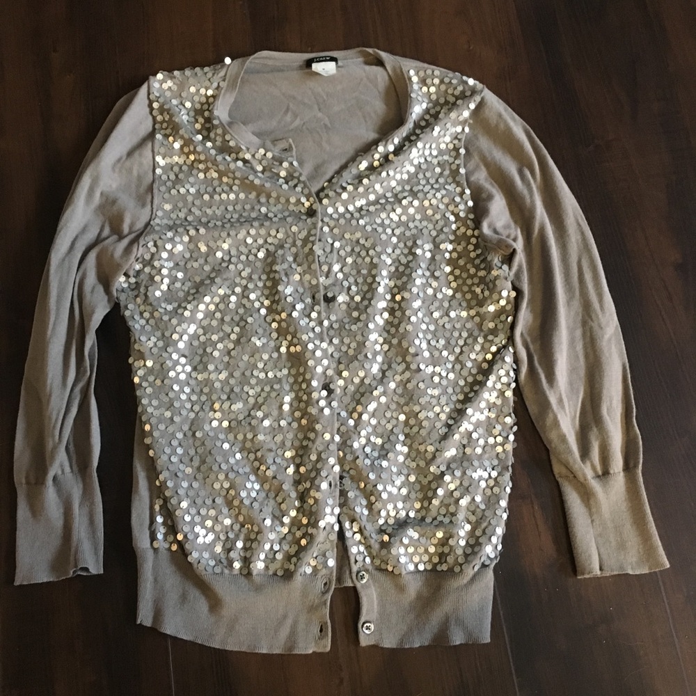 J. Crew sequin cardigan - Picture 1 of 4
